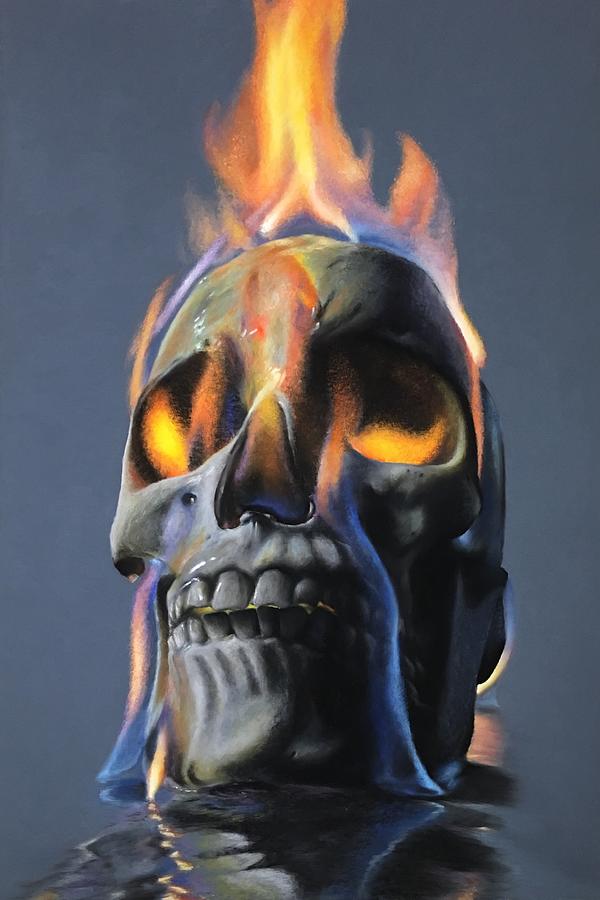 Skull Pastel - Wrath by Brian Owens