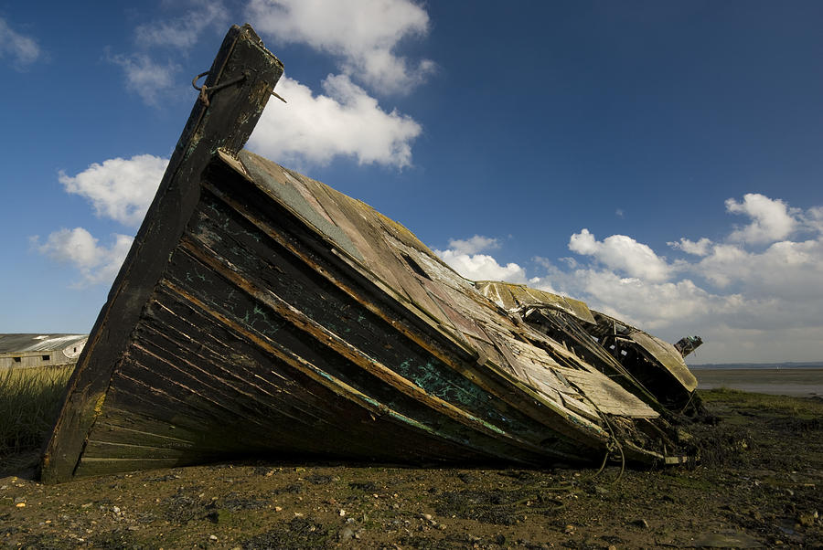 Landscape Photograph - Wreck Hoo England by Chris Pickett