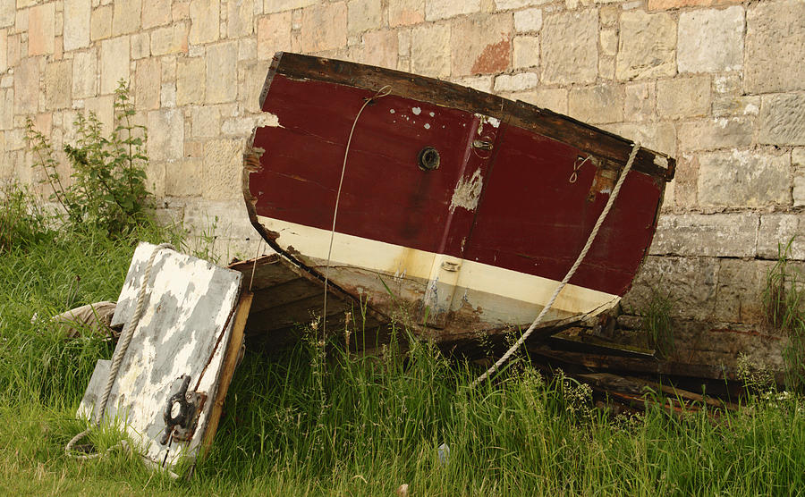 Wrecked Boat Photograph by Adrian Wale