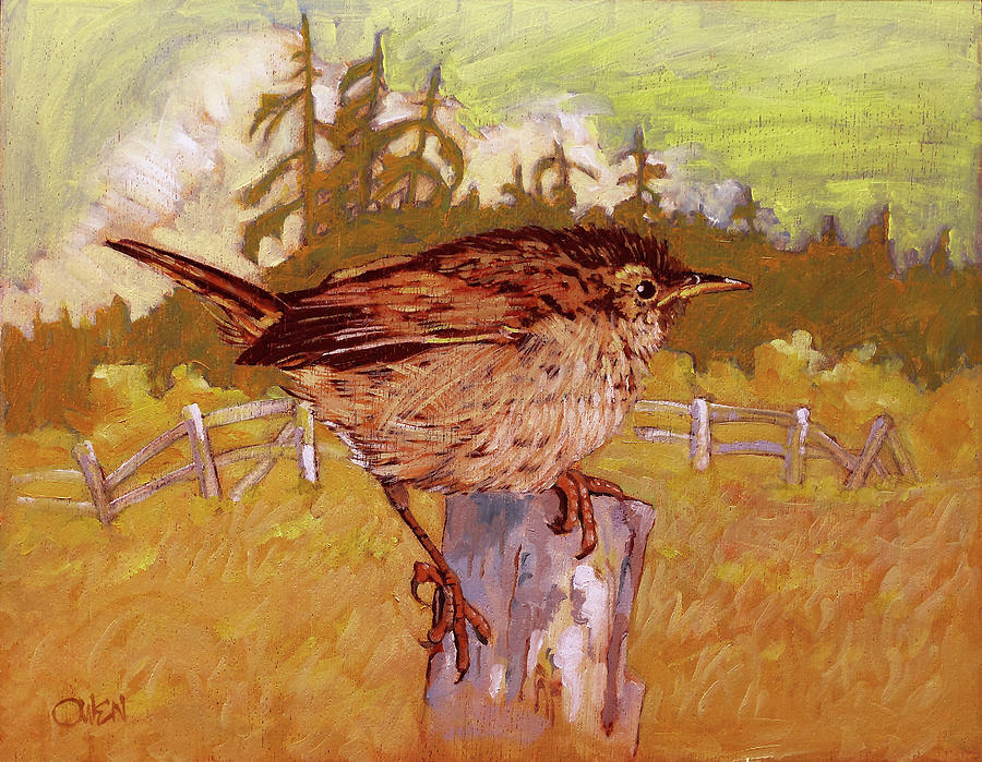 Wren Painting by Rob Owen