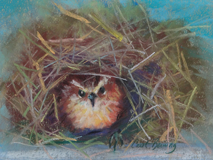 Wren Painting - Wrens Day by Carol Berning