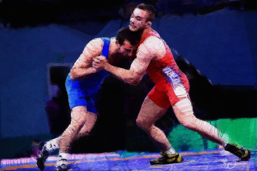 Wrestling 17 Digital Art