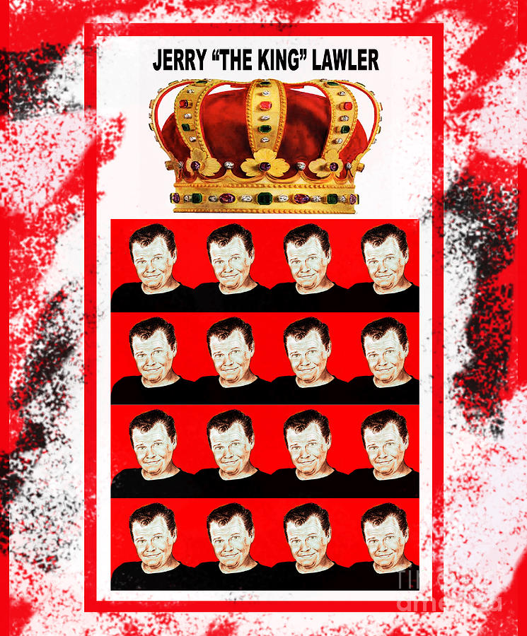 Jim Carrey Digital Art - Wrestling Legend Jerry the King Lawler III by Jim Fitzpatrick