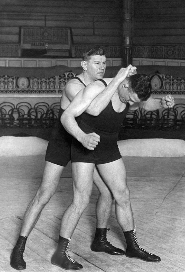 Wrestling S Full Nelson Hold Photograph By Underwood Archives