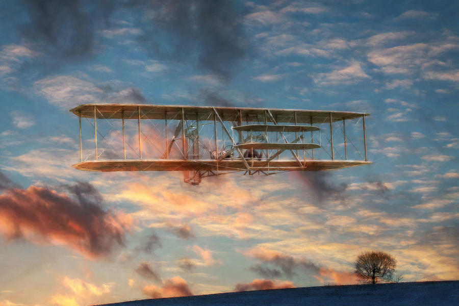 Wright Brothers Flyer Digital Art by Randy Steele
