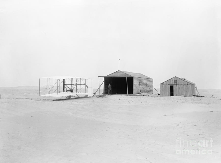 Wright Flyer, Hangar And Workshop, 1903 Photograph by Photo Researchers