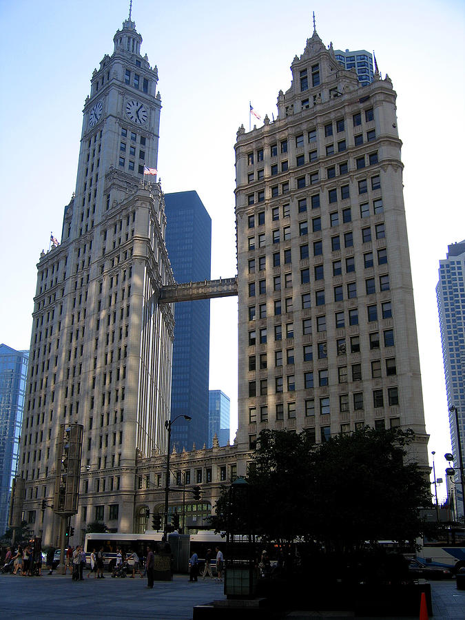 Wrigley Building Photograph by Laura Kinker