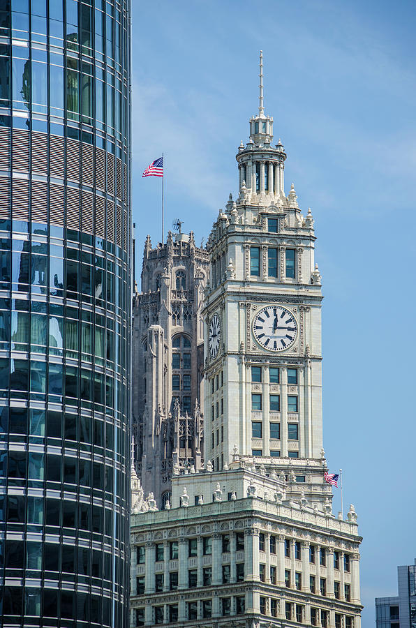 Wrigley Clocktower, Wrigley Building, Chicago Photograph by Deborah Smolinske
