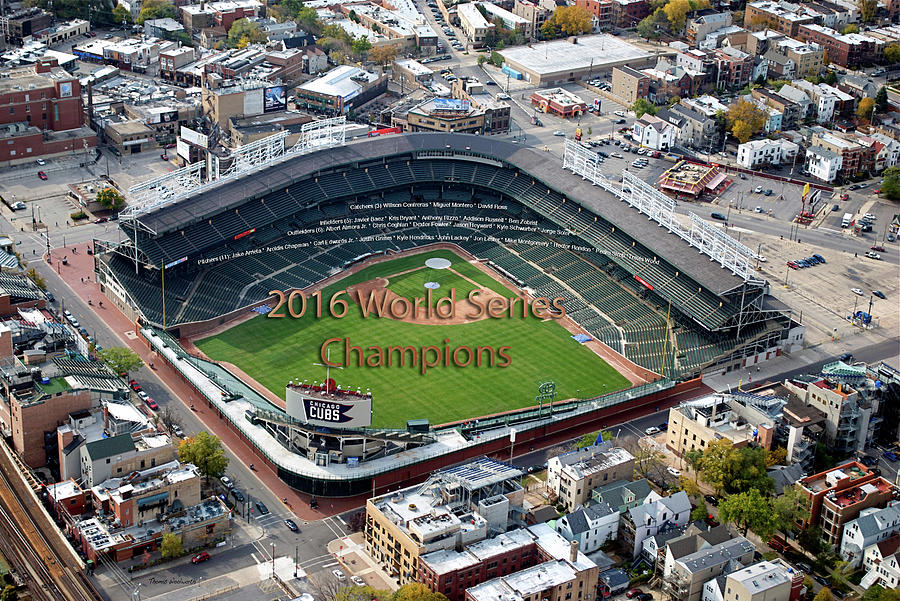 Wrigley Field Chicago Cubs World Series Photograph by Thomas Woolworth