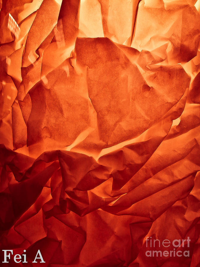 Abstract Photograph - Wrinkled Passion by Fei A