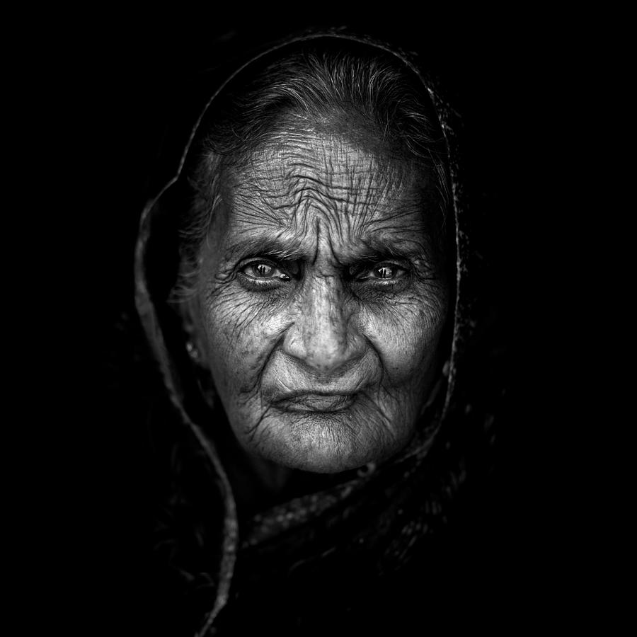Street Photograph - Wrinkles by Mohammed Baqer