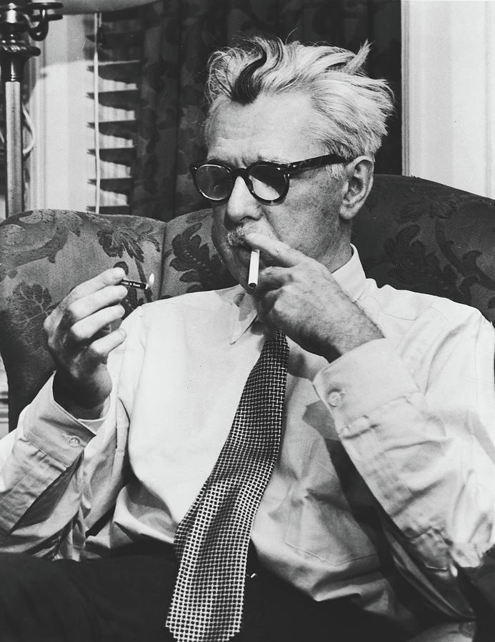 Writer James Thurber 1953 Photograph by Mountain Dreams