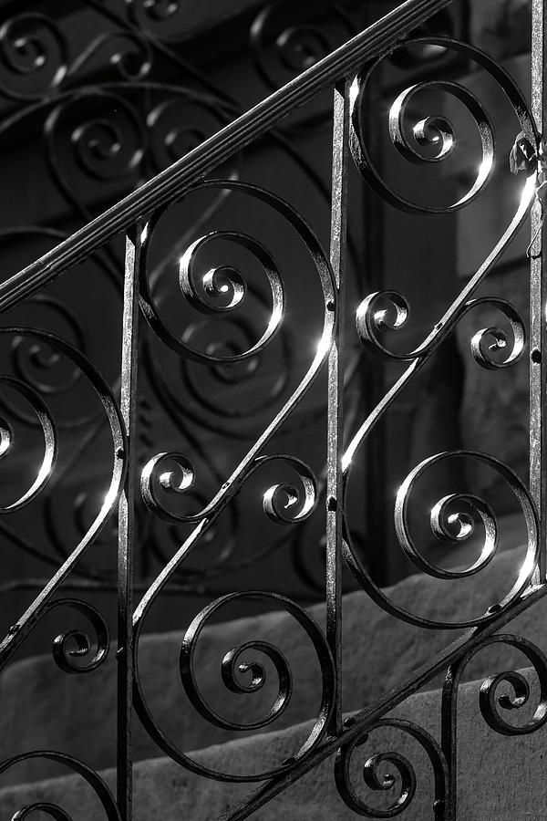Wrought Iron Bannister NYC Photograph by Robert Ullmann