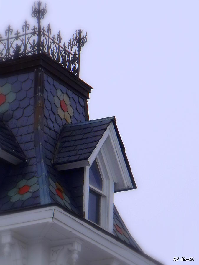 Landscape Photograph - Wrought Iron Roof Top by Edward Smith Landscape Photograph - Wrought Iron Roof Top by Edward Smith