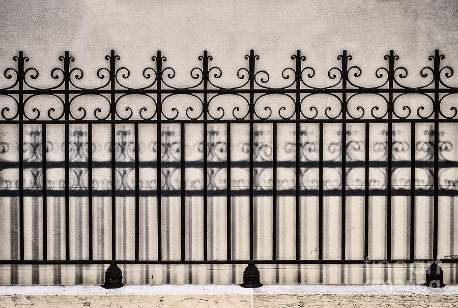 Wrought Iron Shadowplay Photograph by Frances Ann Hattier