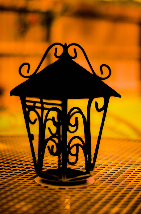 Wrought Iron Table lantern Photograph by Bruce Pritchett