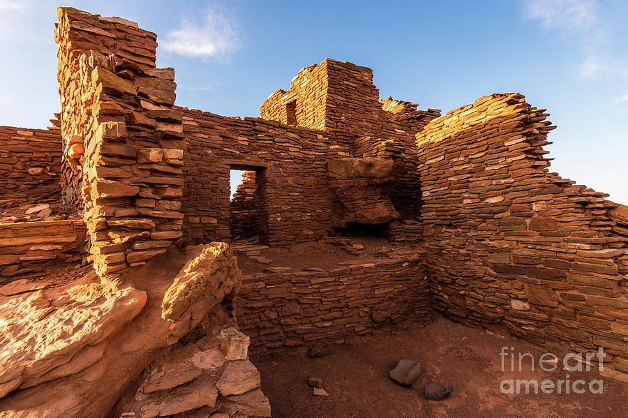 Wupatki National Monument Indian Ruin - Arizona Photograph by Gary Whitton