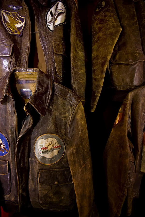 A collection of WW Two Bomber jackets Photograph by Gary Warnimont
