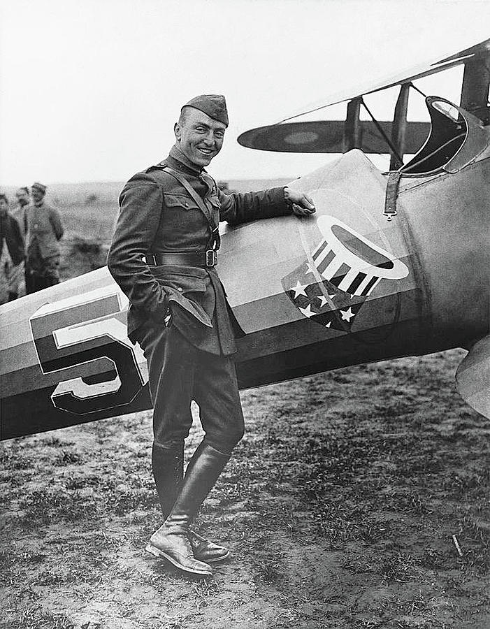 WW1 flying ace Eddie Rickenbacker somewhere in France circa 1918 Photograph by David Lee Guss