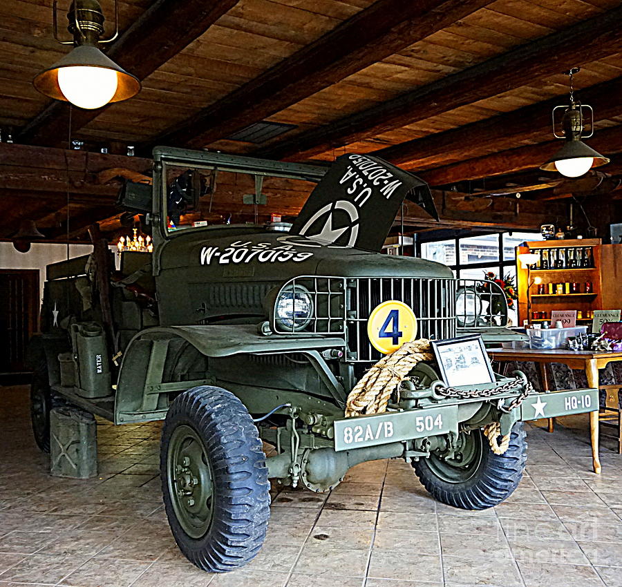 Ww2 Jeep Front View Photograph by Georgia Doyle brushhandle