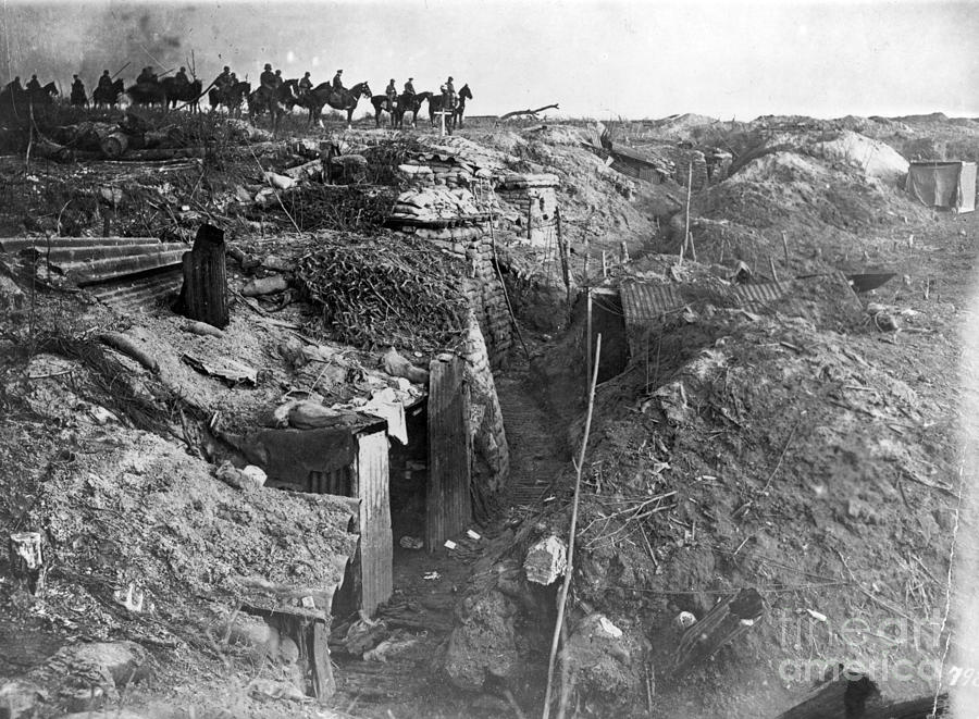 Wwi, Captured British Trench Photograph by Science Source
