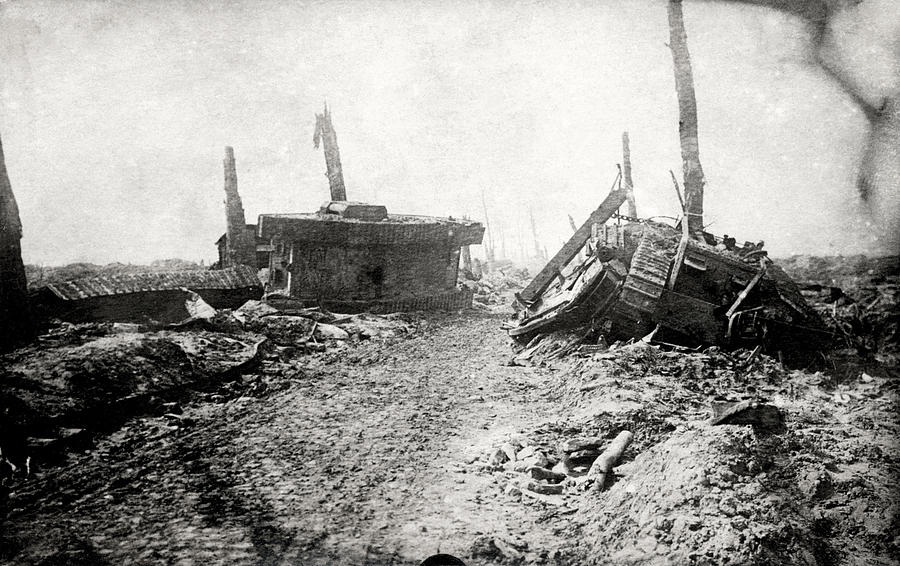 WWI Tank Ruins Photograph by Historic Image