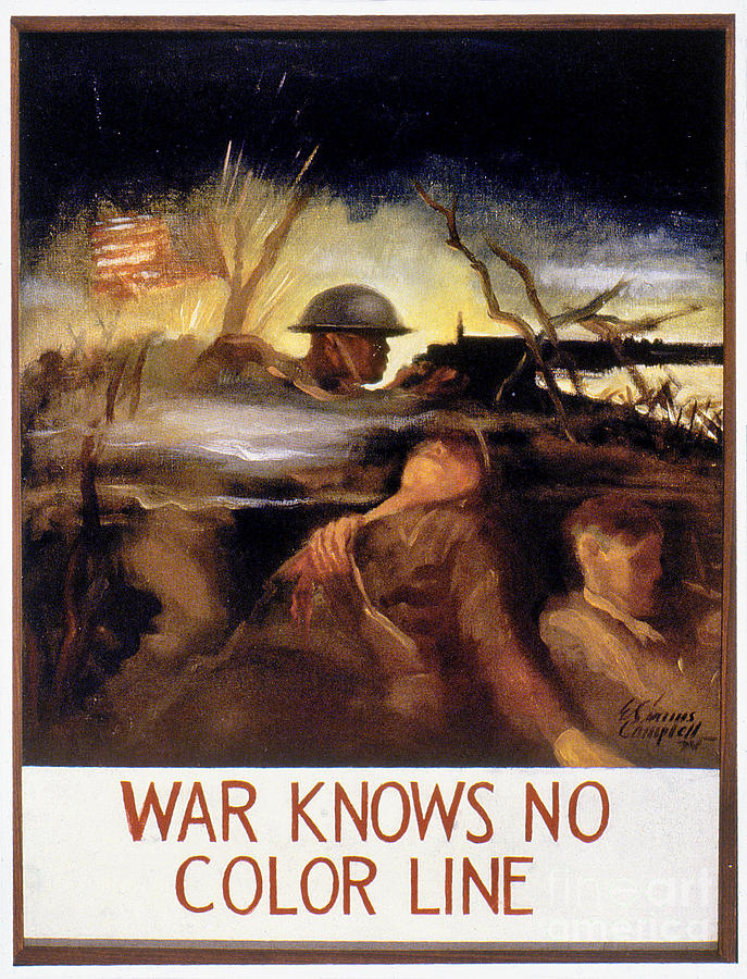 Wwii: Color Line Poster Photograph by Granger