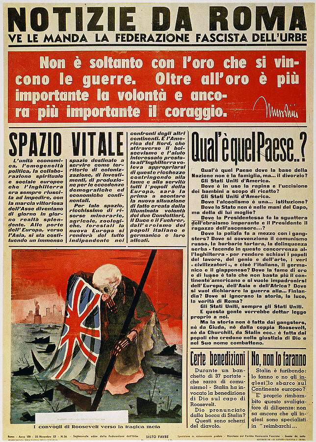 Wwii: Italian Newspaper Photograph by Granger