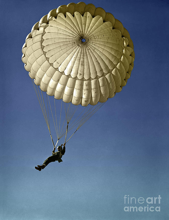 Wwii Paratrooper Training Photograph by Granger