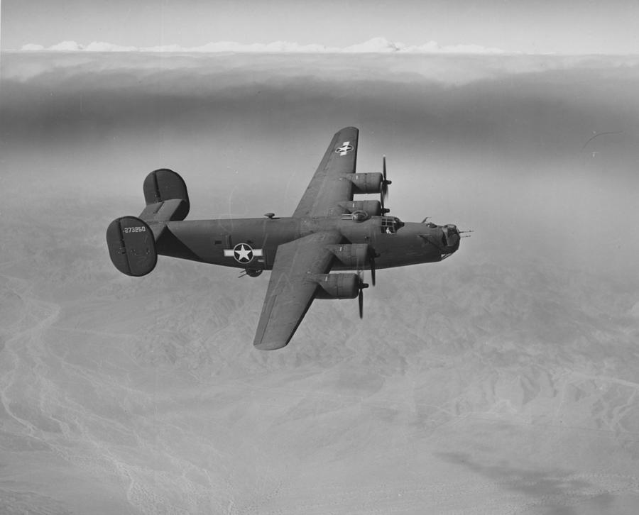WWII US Aircraft In Flight Photograph by American School