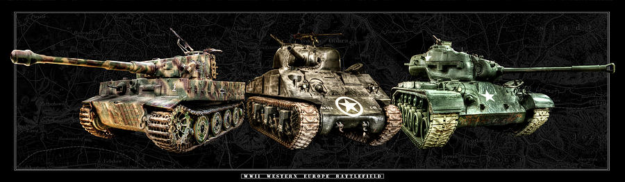 WWII Western Europe Battlefield Tanks Photograph by Weston Westmoreland