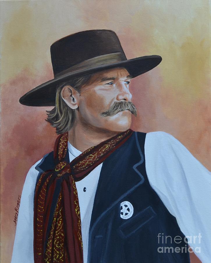 Wyatt Earp Painting by Mary Rogers