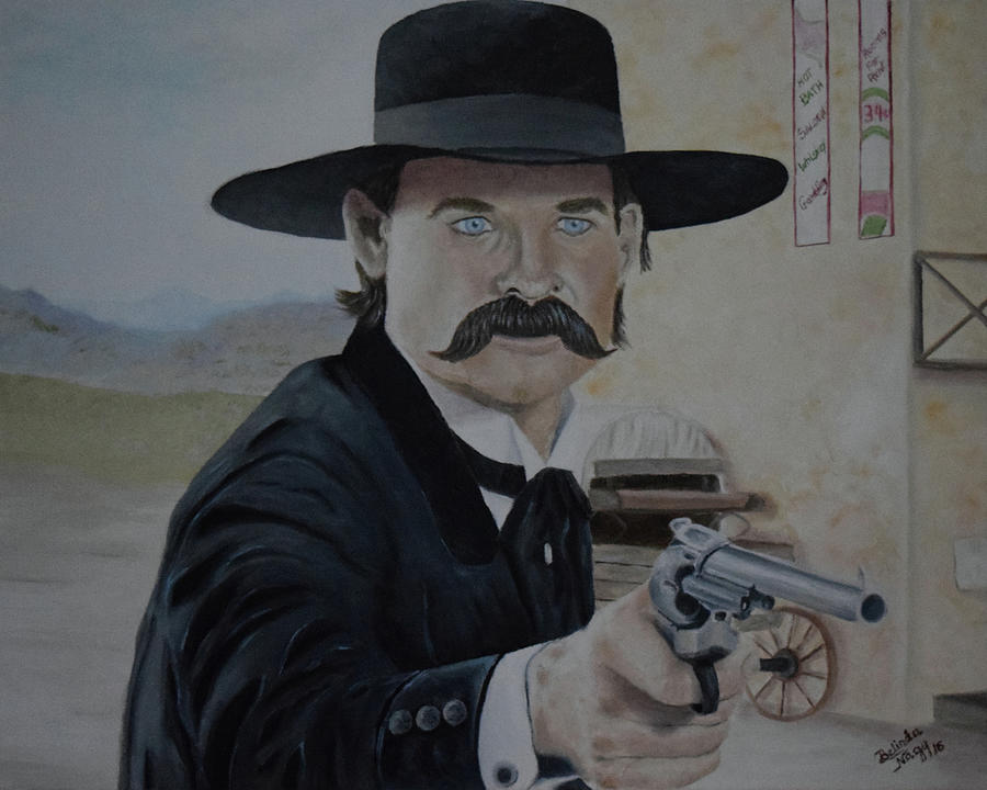 Wyatt Earp Painting - Wyatt Earp - Tombstone by Belinda Nagy
