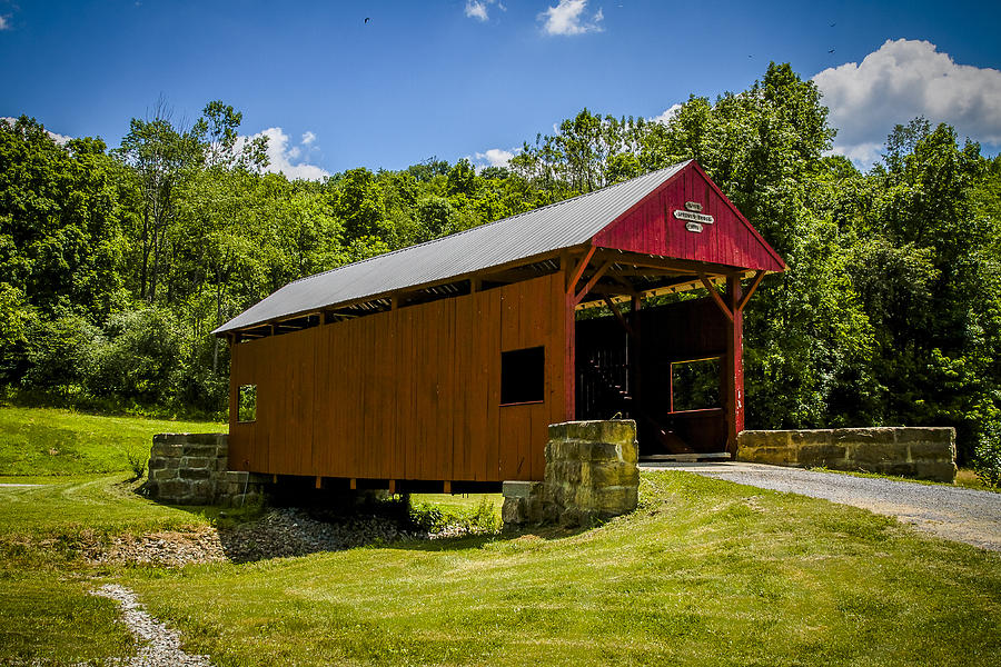 Wyit Sprowls Covered Bridge Photograph by Jack R Perry