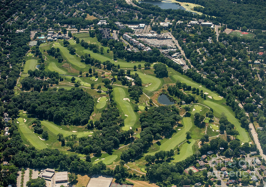 Wykagyl Country Club Aerial Photograph by David Oppenheimer
