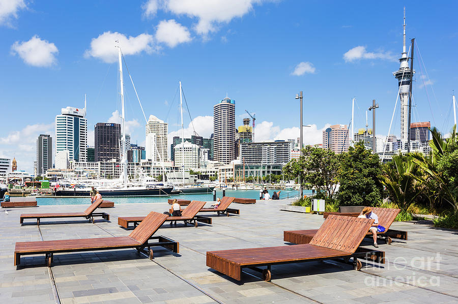 Wynyard Quarter, Aucklands newest and tendy waterfront neighbou Photograph by Didier Marti