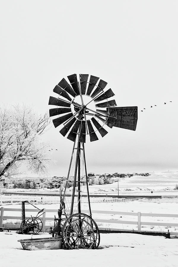 Wyoming Windmill Photograph by Lorraine Baum