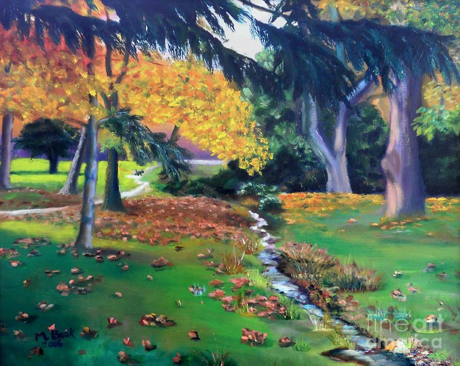 Wyomissing Creek Painting by Marlene Book