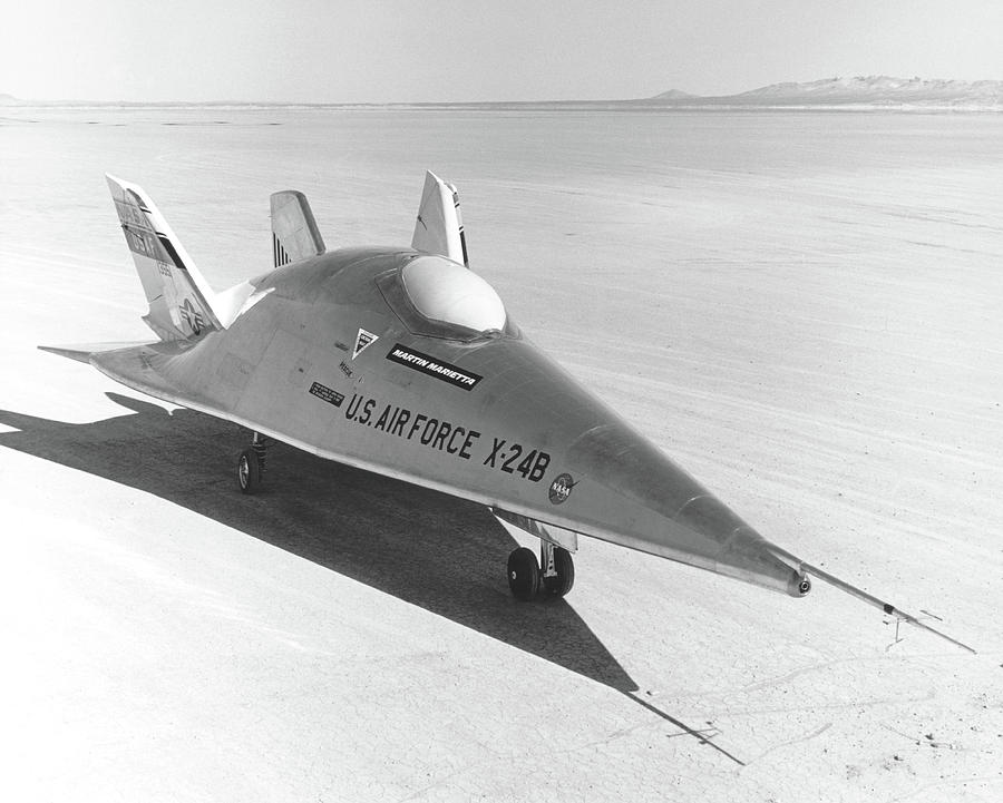 X-24B - NASA Flight Research Center - 1972 Photograph by War Is Hell Store