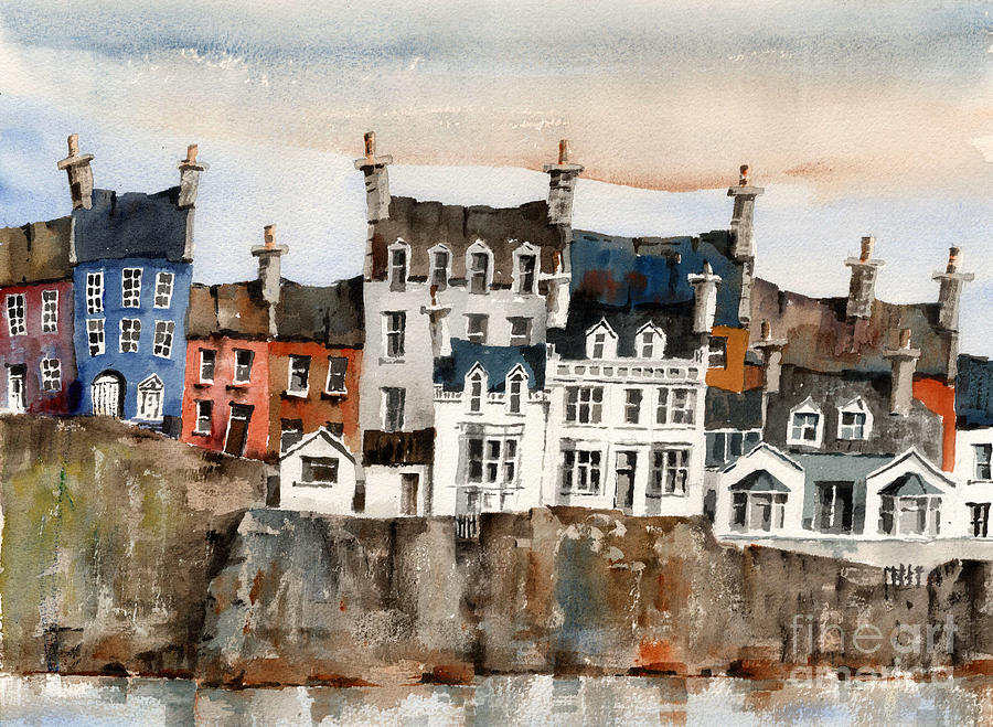 312 Summercove Kinsale Painting by Val Byrne