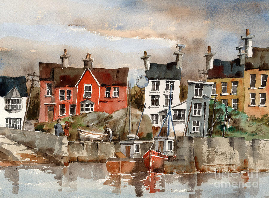 F 753  Glandore Harbour, Cork Painting by Val Byrne