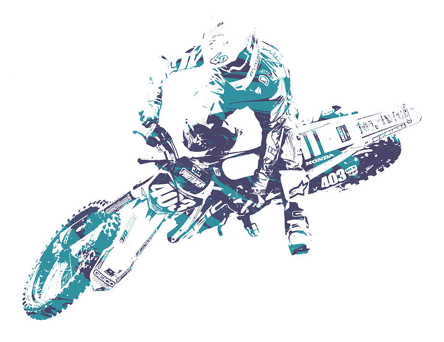 X Games Motocross Pixel Art 2