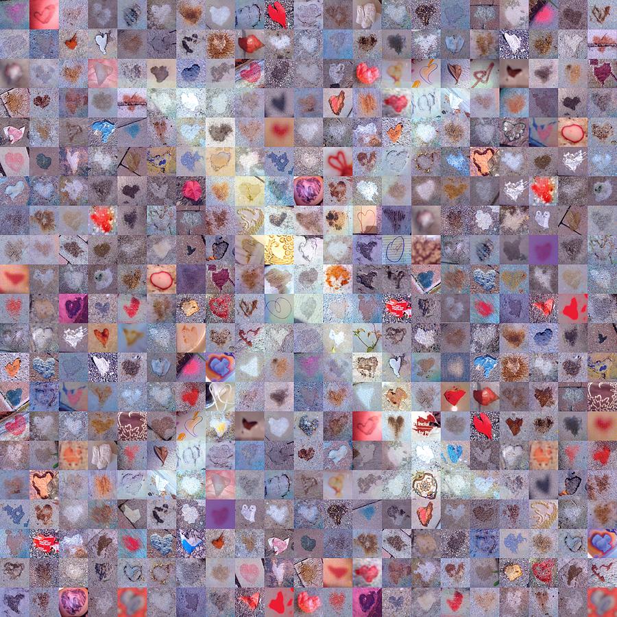 X in Confetti Digital Art by Boy Sees Hearts