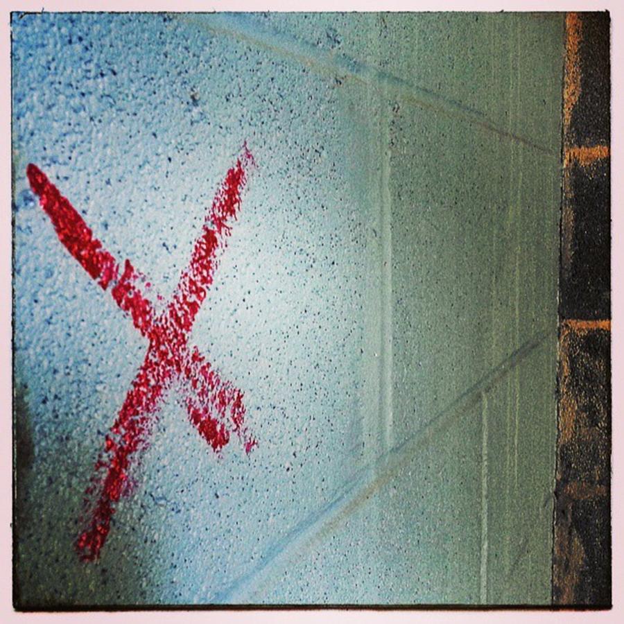 Wall Photograph - X Marks The Spot. #instagood by Sean Wray