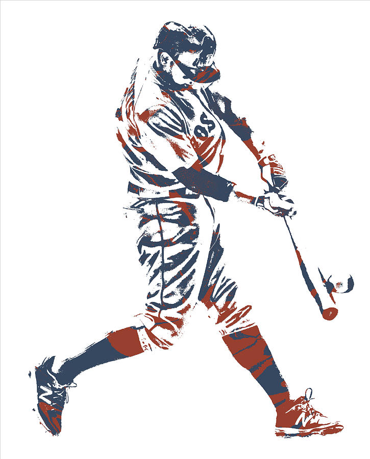 Xander Bogaerts BOSTON RED SOX PIXEL ART 11 Mixed Media by Joe Hamilton