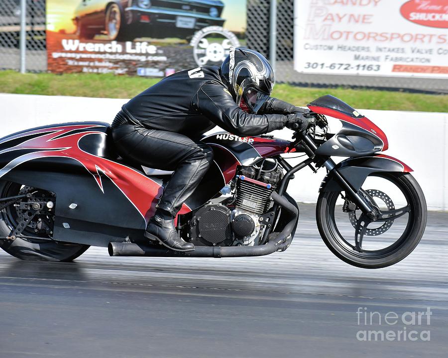 Motorcycle Photograph - XDA Drag Racing 42 by Jack Norton