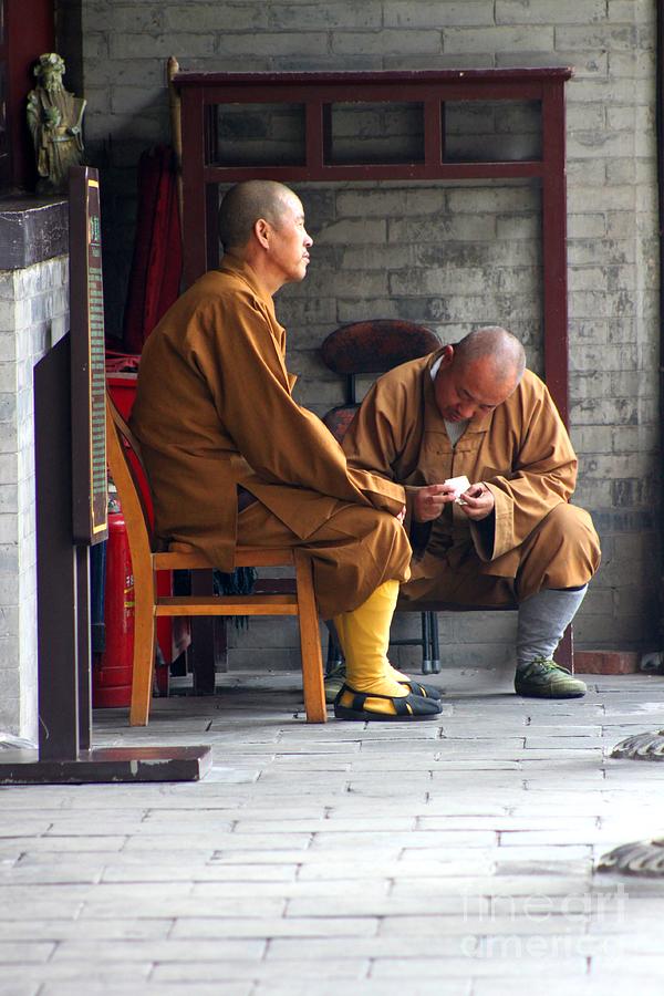Xian Monks Photograph by Thomas Marchessault
