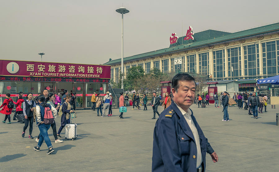 Xian Railway Station Xian Shaanxi China Photograph by Adam Rainoff