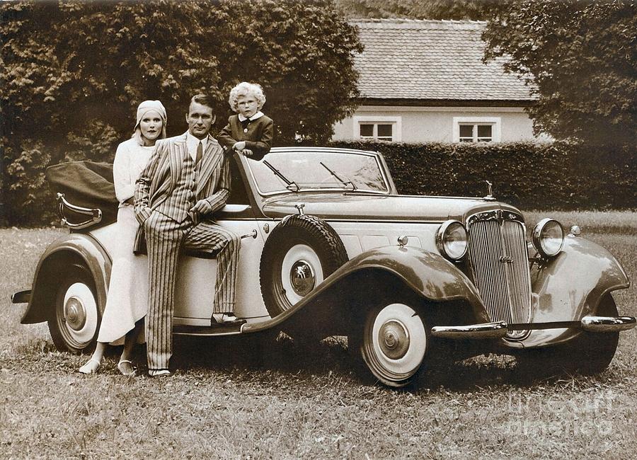 Classic Audi automobile advert Photograph by Vintage Collectables
