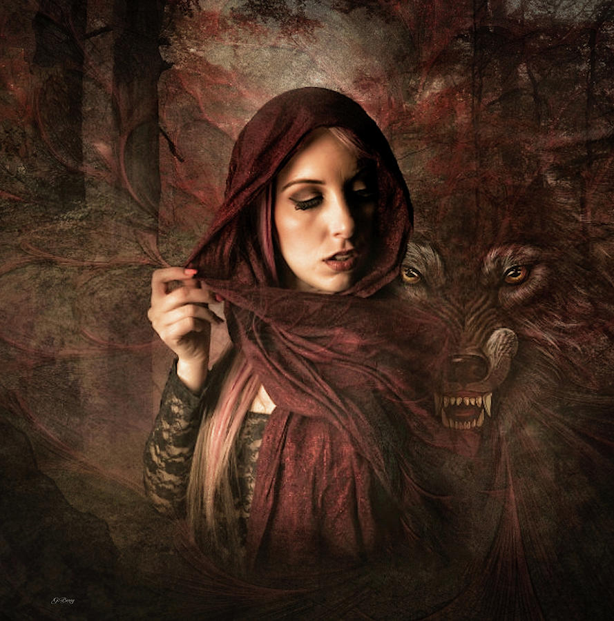 Little Red Riding Hood 0023 Mixed Media by Gayle Berry - Fine Art America